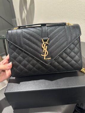 Ysl medium triquilt envelope bag